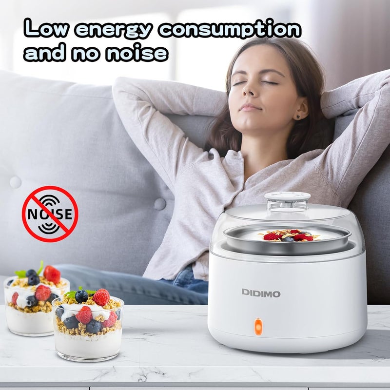 DiDimo Store Yogurt Maker,Automatic Digital Yogurt Machine,3 In 1 Greek Yoghurt Maker Machine With Timer,Can Make Yogurt/Natto and Cheese. - Image 4